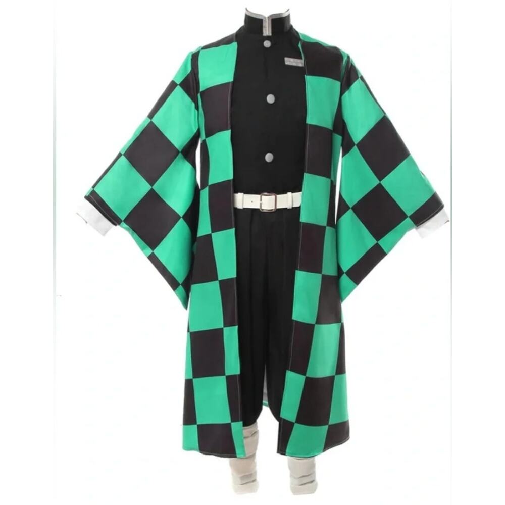 NWOT Demon Slayer Tanjirou Anime Cosplay Costume Adult Size 3XL